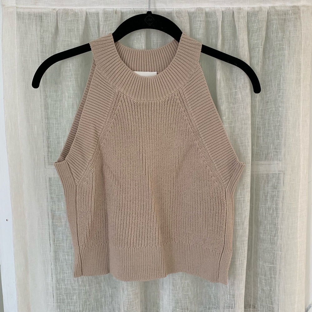 Aritzia Wilfred knit sweater crop top